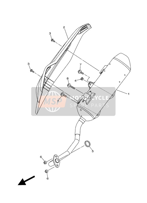 BV4E47110000, Marmitta, Yamaha, 0